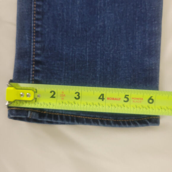 Old Navy Jeans Womens 6 Blue Denim Short Mid Rise Curvy Skinny Leg W29 x L27 - Picture 6 of 13